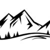 Attention 5th & 6th Grade Families!!! Colorado Ski Country USA 5th & 6th Grade Passport Program Abstract vector landscape nature or outdoor mountain view silhouette. Mountains and travel icons for tourism organizations or outdoor events and mountains leisure. Vector illustration EPS.8 EPS.10